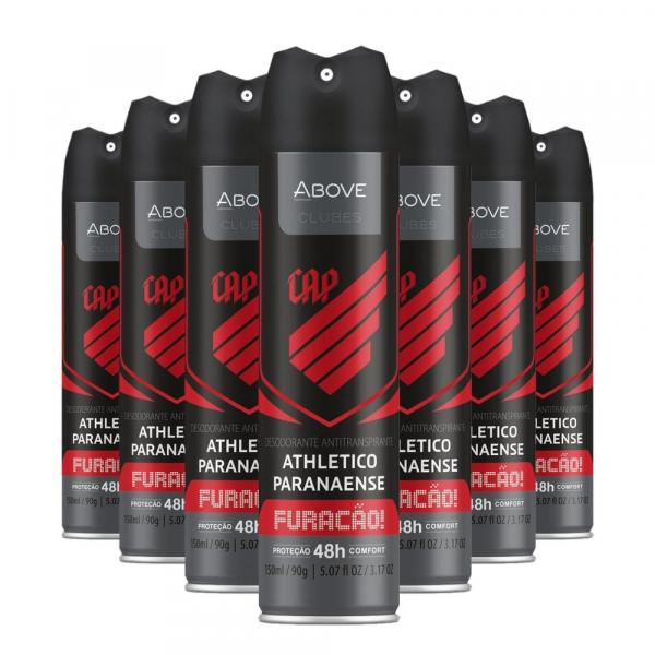 Desodorante Antitranspirante Above Clubes Atlético PR Caixa com 24 Unidades 150ML/90G