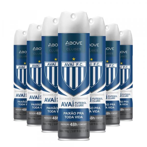 Desodorante Antitranspirante Above Clubes Avaí Caixa com 24 Unidades 150ML/90G