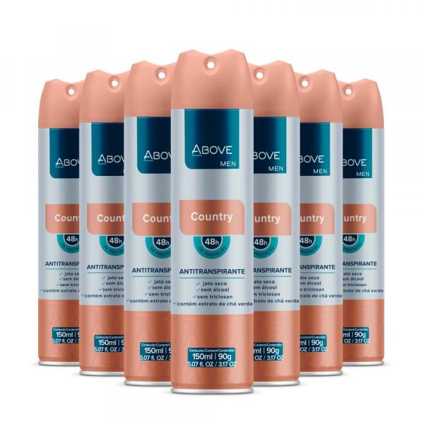 Desodorante Antitranspirante Above Men Country Caixa com 24 Unidades 150Ml/90G