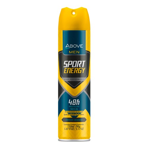 Desodorante Antitranspirante Above Men Sport Energy Aerossol com 150ml