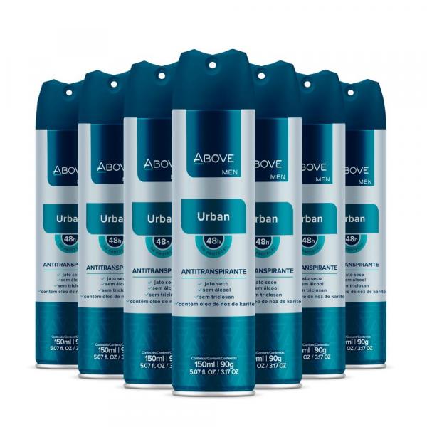 Desodorante Antitranspirante Above Men Urban Caixa com 24 Unidades 150Ml/90G