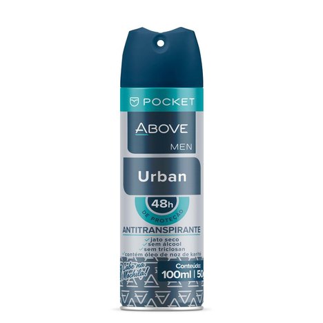 Desodorante Antitranspirante Above Pocket Men Urban 100Ml/50G