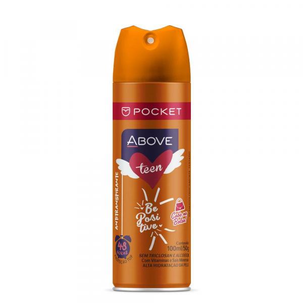Desodorante Antitranspirante Above Pocket Teen Be Positive 100Ml/50G