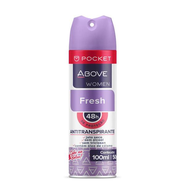 Desodorante Antitranspirante Above Pocket Women Fresh 100Ml/50G