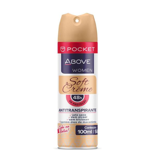 Desodorante Antitranspirante Above Pocket Women Soft Creme 100Ml/50G