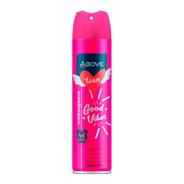 Desodorante Antitranspirante Above Teen Good Vibes Aerossol com 150ml
