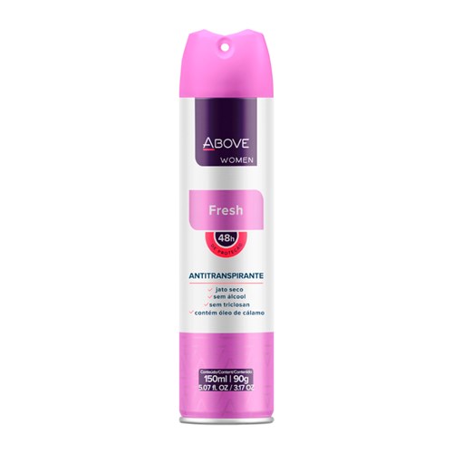 Desodorante Antitranspirante Above Women Fresh Jato Seco com 150 Ml