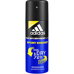 Desodorante Antitranspirante Adidas Masculino Aerosol Sport Energy 72h 150 Ml