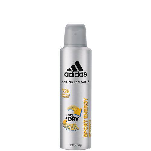 Desodorante Antitranspirante Aerosol Adidas Masculino Sport Energy 72h - 150ml
