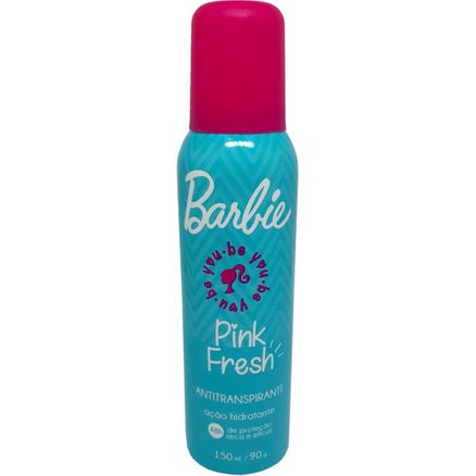 Desodorante Antitranspirante Aerosol Barbie Fashion Pink Fresh 90g