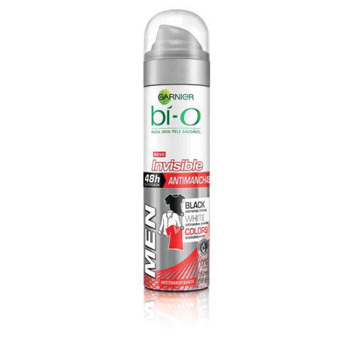 Desodorante Antitranspirante Aerosol Bí-O Men Invisible Black White 150ML