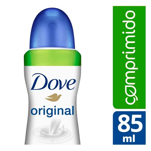 Desodorante Antitranspirante Aerosol Dove Comprimido Original 85ml