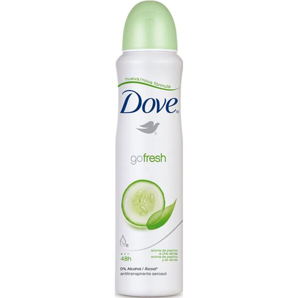 Desodorante Antitranspirante Aerosol Dove Go Fresh Pepino e Chá Verde 169ML