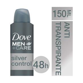 Desodorante Antitranspirante Aerosol Dove MEN+CARE Silver Control - 150ml