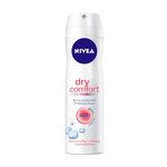 Desodorante Antitranspirante Aerosol Dry Comfort Feminino 150ml Nivea - Caixa C/12 Unidades