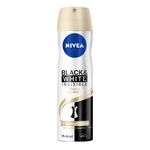Desodorante Antitranspirante Aerosol Invisible Black & White Toque De Seda Feminino 150ml Nivea - 1 Unidade