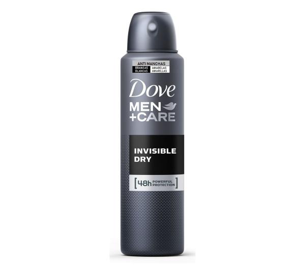 Desodorante Antitranspirante Aerosol Invisible Dry Masculino 150ml Dove - 10 Unidades