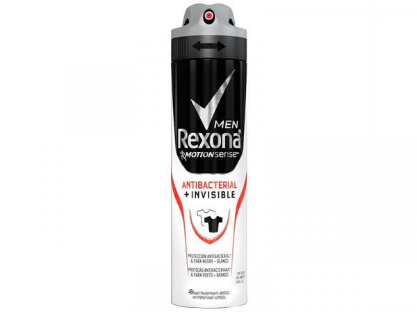 Desodorante Antitranspirante Aerosol Masculino - Rexona Motion Sense Antibacterial+Invisible 150ml