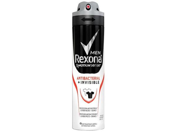 Desodorante Antitranspirante Aerosol Masculino - Rexona Motion Sense Antibacterial+Invisible 150ml