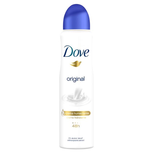 Desodorante Antitranspirante Aerosol Original Feminino 150ml Dove - 1 Unidade