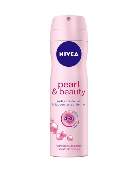 Desodorante Antitranspirante Aerosol Pearl Beauty Feminino 150ml Nivea - 10 Unidades