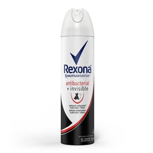 Desodorante Antitranspirante Aerosol Rexona Feminino Antibacteriano Inivisible 150ml