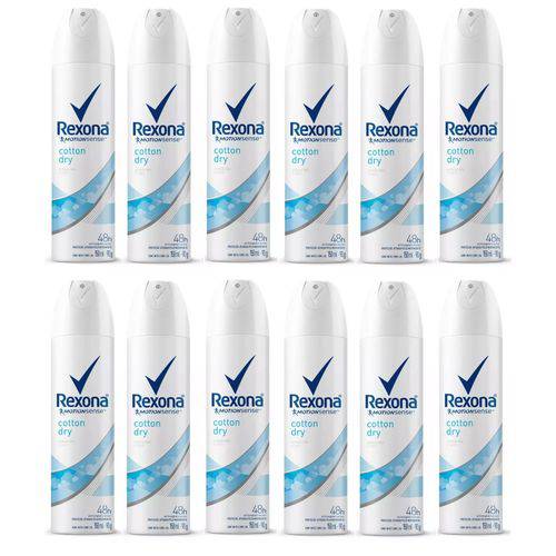 Desodorante Antitranspirante Aerosol Rexona Women Cotton 150ml 12und