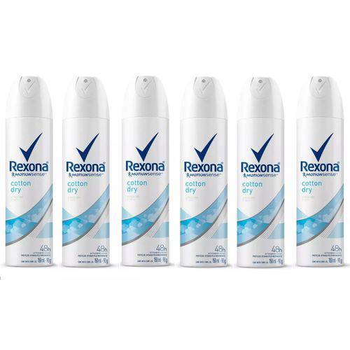 Desodorante Antitranspirante Aerosol Rexona Women Cotton 150ml 6und
