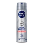 Desodorante Antitranspirante Aerosol Silver Protect Antibacteriano Masculino 150ml Nivea - 1 Unidade