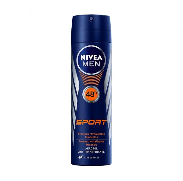 Desodorante Antitranspirante Aerosol Sport Masculino 150ml Nivea - 1 Unidade