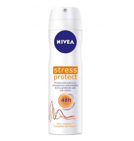 Desodorante Antitranspirante Aerosol Stress Protect Feminino 150ml Nivea - 1 Unidade