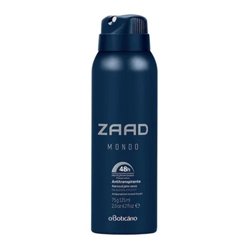 Desodorante Antitranspirante Aerosol Zaad Mondo 75G o Boticario
