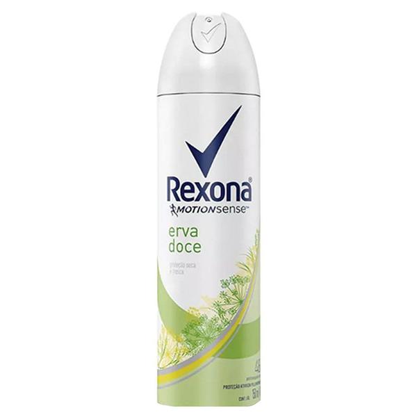 Desodorante Antitranspirante Aerossol Erva Doce - 150 Ml Rexona