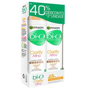 Desodorante Antitranspirante Aerossol Garnier Bí-O Clarify Afina Feminino 150ml – 2 Unidades