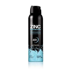 Desodorante Antitranspirante Aerossol Zinc Extra Fresh 150 Ml