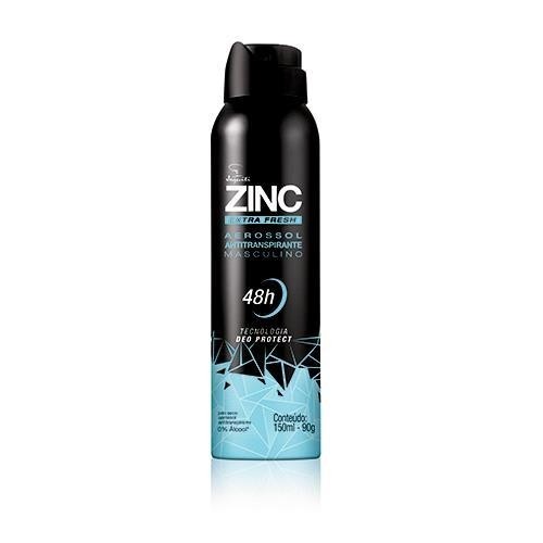 Desodorante Antitranspirante Aerossol Zinc Extra Fresh 150Ml [Jequiti]
