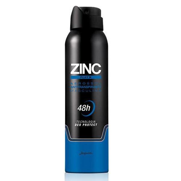 Desodorante Antitranspirante Aerossol Zinc Play 150ml/90g