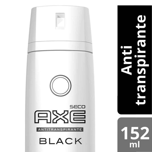 Desodorante Antitranspirante Axe Seco Black Aerosol 152ml