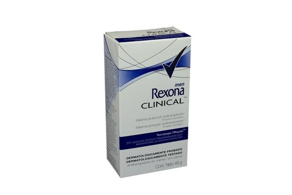Desodorante Antitranspirante Creme Rexona Men Clinical 48g