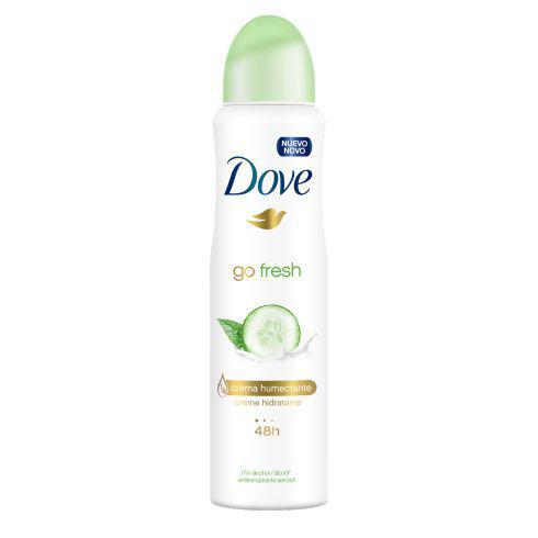 Desodorante Antitranspirante Dove Aerosol Go Fresh Pepino e Chá Verde 150ml