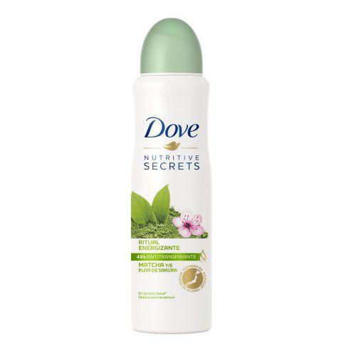 Desodorante Antitranspirante Dove Aerosol Nutritive Secrets Matcha e Flor de Sakura 150ml
