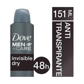 Desodorante Antitranspirante Dove MEN+CARE Invisible Dry Aerosol - 151ml
