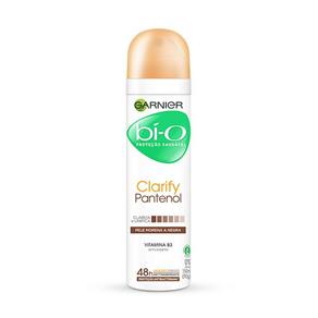 Desodorante Antitranspirante Garnier Bí-o Clarify Pantenol Pele Morena a Negra Aerosol - 150ml