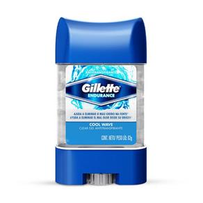 Desodorante Antitranspirante Gillette Endurance Clear Gel Cool Wave Stick - 82g