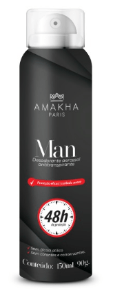 Desodorante Antitranspirante Man - 48 Horas - Masculino - 150Ml/90G