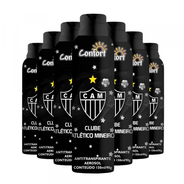 Desodorante Antitranspirante Pack Label Atlético MG Caixa com 24 Unidades 150ML/90G