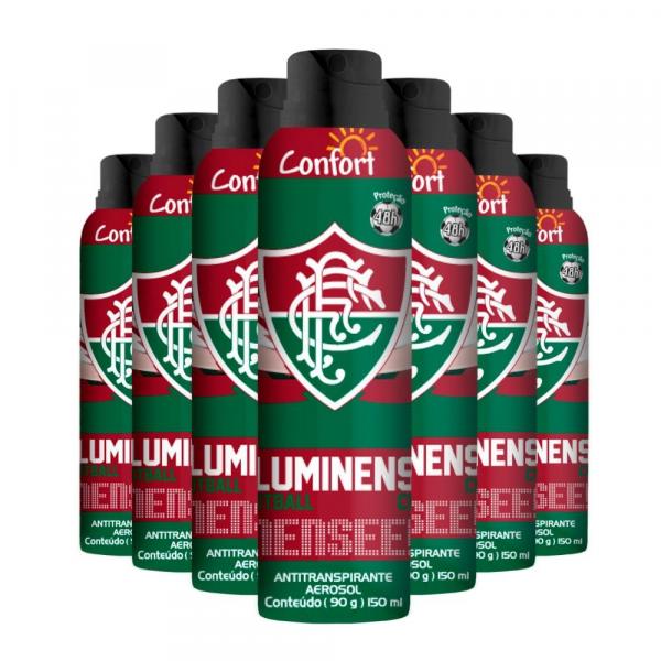 Desodorante Antitranspirante Pack Label Fluminense Caixa com 24 Unidades 150ML/90G