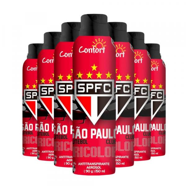 Desodorante Antitranspirante Pack Label São Paulo Caixa com 24 Unidades 150ML/90G