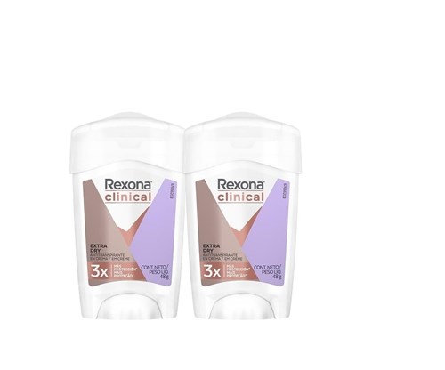 Desodorante Antitranspirante Rexona Clinical Dry 48G - 2Un