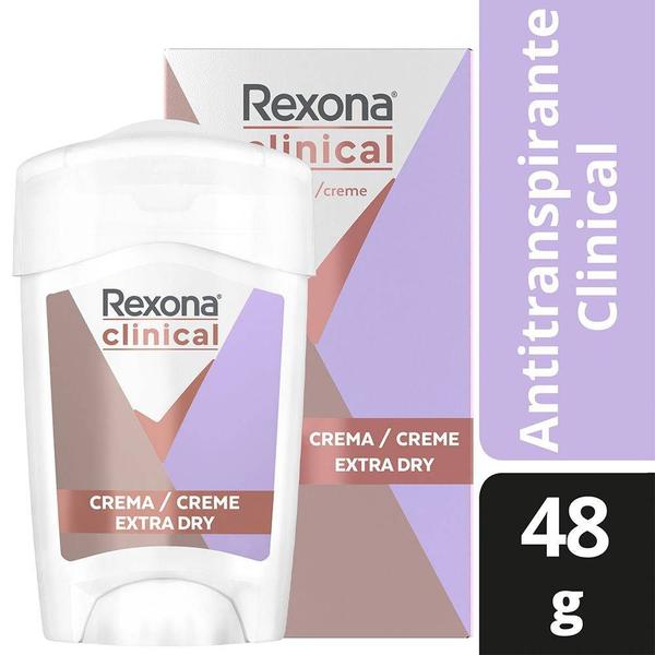 Desodorante Antitranspirante Rexona Clinical Extra Dry Feminino 48g